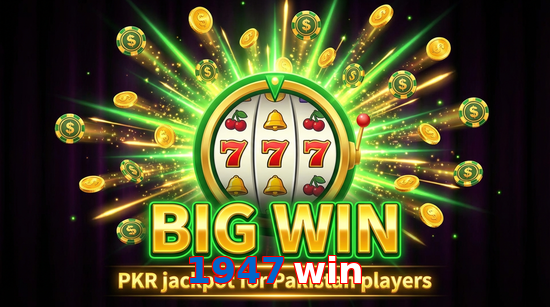Big win animation on 1947 Win slot game